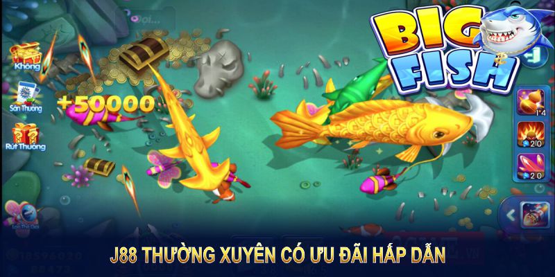 J88 thường xuyên có ưu đãi hấp dẫn để tăng trải nghiệm cho các thành viên